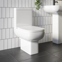 Grade A1 - Close Coupled Toilet with Soft Close Seat - Seren