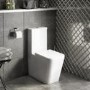 Grade A1 - Close Coupled Toilet with Soft Close Seat - Evan