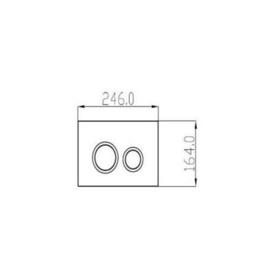 Wall Hung Toilet with Soft Close Seat Cistern Frame and Brass Flush - Evan