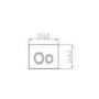 Wall Hung Toilet with Soft Close Seat Cistern Frame and Brass Flush - Evan