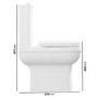 Close Coupled Comfort Height Toilet with Soft Close Seat - Addison