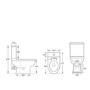 Addison Close Coupled Comfort Height Smart Bidet Japanese Toilet with Heated Seat - Purificare