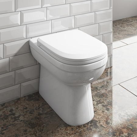Grade A2 - Back to Wall Toilet with Soft Close Seat - Addison - Better ...