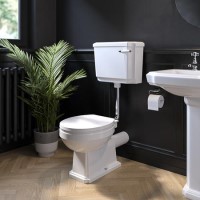Close Coupled Traditional Low Level Toilet with Soft Close Seat - Park Royal Close Coupled Traditional Low Level Toilet with Soft Close Seat - Park Royal