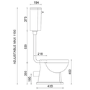 Close Coupled Traditional Low Level Short Projection Toilet with Wooden Soft Close Seat & Chrome Fittings - Park Royal