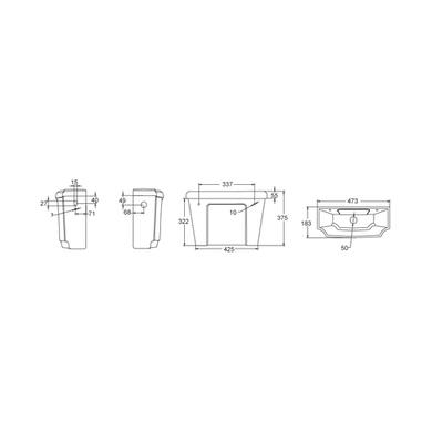 Close Coupled Traditional High Level Toilet with Soft Close Seat - Park Royal