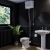 Park Royal Traditional High Level Toilet with Wooden Soft Close Seat 