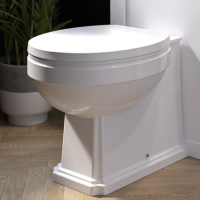 Back to Wall Traditional Toilet with Soft Close Seat - Park Royal