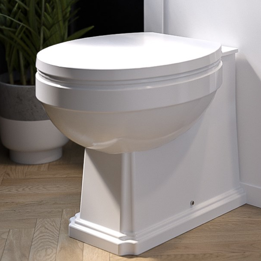 Back to Wall Traditional Toilet with Soft Close Seat - Park Royal