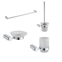 4 Piece Bathroom Accessory Set- Warren 4 Piece Bathroom Accessory Set- Warren