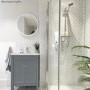 Grade A2 - 600mm Grey Freestanding Vanity Unit with Sink - Avebury