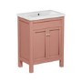 600mm Pink Freestanding Vanity Unit with Basin - Avebury