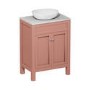 600mm Pink Freestanding Countertop Vanity Unit with Basin - Avebury