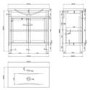 800mm Cloud Grey Freestanding Vanity Unit and Ashford Close Coupled Suite - Avebury
