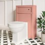 500mm Pink Back to Wall Unit with Traditional Toilet - Avebury
