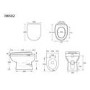 1200mm White Toilet and Sink Unit with Traditional Toilet - Westbury