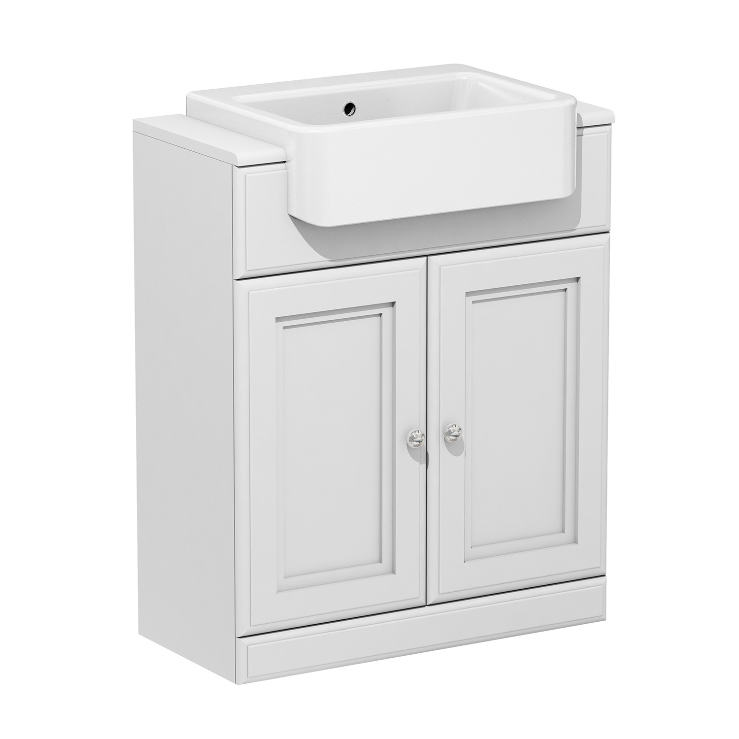 670mm White Freestanding Vanity Unit with Basin Westbury Better