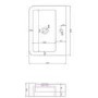1200mm White Toilet and Sink Unit with Traditional Toilet - Westbury