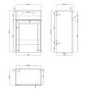 1200mm White Toilet and Sink Unit with Traditional Toilet - Westbury