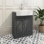 670mm Dark Grey Freestanding Vanity Unit with Basin - Westbury