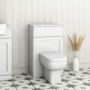 Westbury 500mm WC Unit with Seren Toilet - Matt White