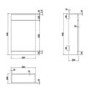 500mm Blue Back to Wall Unit with Chrome Flush and Tabor Toilet - Ashford