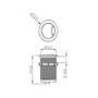 500mm Blue Back to Wall Unit with Chrome Flush and Tabor Toilet - Ashford