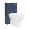 500mm Blue Back to Wall Unit with Brass Flush and Tabor Toilet - Ashford
