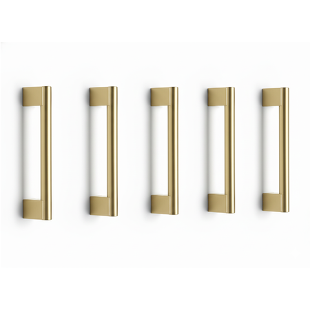 Brushed Brass Ashford Handle Pack of Five
