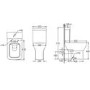 Close Coupled Rimless Toilet with Soft Close Seat - Austin