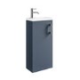 400mm Blue Cloakroom Freestanding Vanity Unit with Basin and Chrome Handle - Ashford