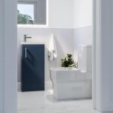 BUN/BeBa_27089/89114 Close Coupled Toilet and Blue Vanity Unit Cloakroom Suite - Ashford