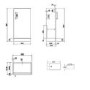 Wall Hung Toilet and Navy Matt Gloss Basin Vanity Unit Cloakroom Suite - Ashford