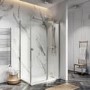 1000 x 760mm Rectangular Sliding Shower Enclosure- Frameless