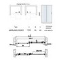 1200 x 800mm Rectangular Sliding Shower Enclosure - Frameless