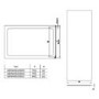 1200 x 900mm Rectangular Sliding Shower Enclosure - Frameless