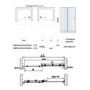 1400 x 900mm Rectangular Sliding Shower Enclosure - Frameless