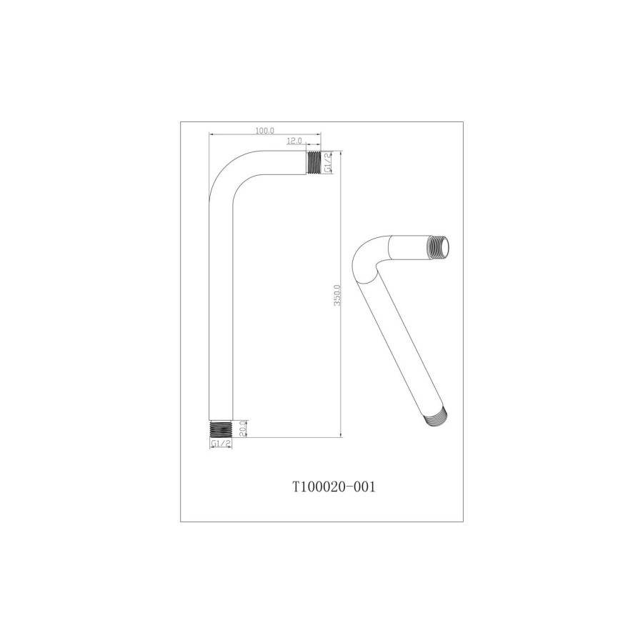 Grade A2 - Brushed Brass Concealed Mixer Shower with Wall Mounted Head & Handset - Arissa