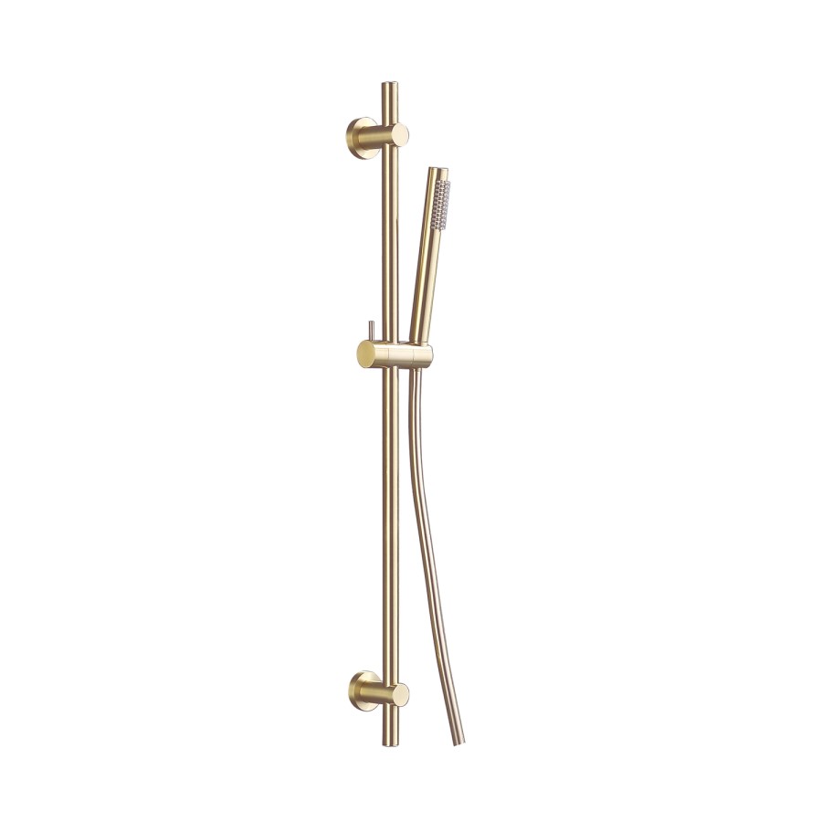 Grade A2 - Brushed Brass Concealed Mixer Shower with Wall Mounted Head & Handset - Arissa
