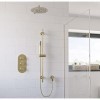 Bristan Molida Brushed Brass Concealed Thermostatic Shower with Fixed Head and Riser Kit | Showering Bristan Molida Brushed Brass Concealed Thermostatic Shower with Fixed Head and Riser Kit | Showering