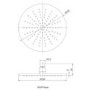 Brushed Brass Dual Outlet Thermostatic Mixer Shower with Round Wall Mounted Shower Head & Pencil Handset - Arissa