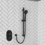 Black 1 Outlet Thermostatic Mixer Shower Set with Hand Shower - Arissa