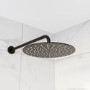 Grade A1 - Black Single Outlet Wall Mounted Thermostatic Mixer Shower - Arissa