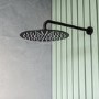 Grade A1 - Black Single Outlet Wall Mounted Thermostatic Mixer Shower - Arissa