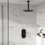 Black 1 Outlet Ceiling Mounted Thermostatic Mixer Shower Set - Arissa