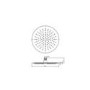 Grade A1 - Black Single Outlet Ceiling Mounted Thermostatic Mixer Shower - Arissa