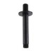Black 2 Outlet Ceiling Mounted Thermostatic Mixer Shower Set with Hand Shower - Arissa