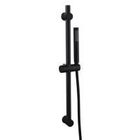 Black 2 Outlet Wall Mounted Thermostatic Mixer Shower Set with Hand Shower - Arissa