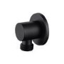 Black 2 Outlet Wall Mounted Thermostatic Mixer Shower Set with Hand Shower and Slide Rail Kit - Arissa