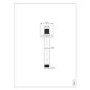 Black 2 Outlet Ceiling Mounted Thermostatic Mixer Shower Set with Hand Shower - Arissa